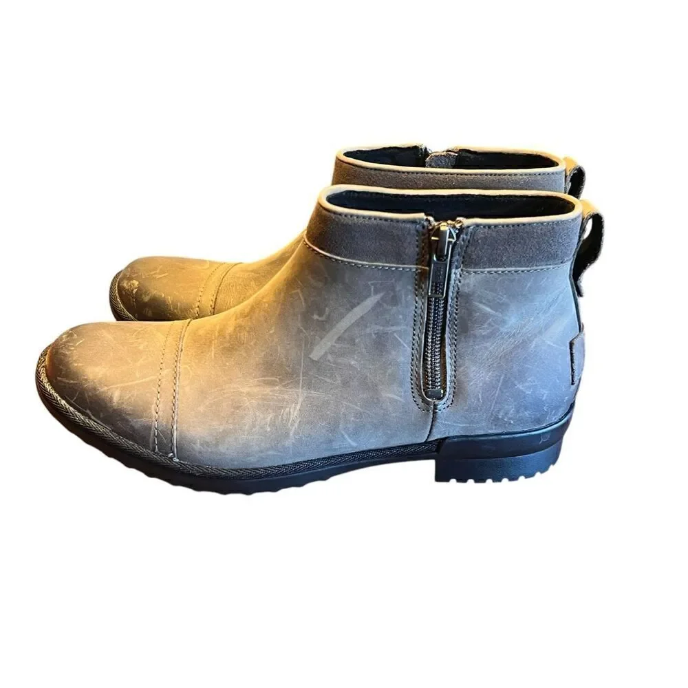 Ugg Attell waterproof gray bootie boots woman’s 7 breathable insulated